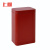 上柯 W1499 方形马口包装铁盒茶叶罐纯色金属包装盒 可定制 亚光红85*65*140mm