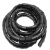 耐盾高 缠绕管 塑料绕线理线保护套黑色螺旋整线器束线管 25MM 一包2米
