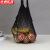 京洲实邦 手提式棉网袋果蔬收纳网兜包装袋【黑色长提款/2个】ZJ-4106