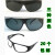 电焊眼镜氩弧焊玻璃眼镜 打磨防尘平光眼镜 防飞溅防冲击劳保眼镜 20010灰色款
