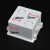 爱帛哆（AIBODUO）86型冲孔拼装盒高强度阻燃底盒开关插座暗盒 5公分加厚通用接线盒 白色-加厚款(5个装)