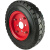 工地电动灰斗车400一8实心轮胎手推车4.00-8轮胎总成免充气橡胶轮 4.00-8实心胎+轴承座2.0/2.5
