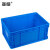 亚岳塑料周转箱欧标EU箱加厚物流箱汽配收纳整理零件盒养龟养鱼储物箱 蓝色无盖600*400*280
