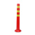 京酷 弹力防撞柱 交通停车反光警示柱路障 道路标志车位隔离桩 塑料红白70cm