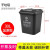 橙央 户外垃圾桶垃圾分类垃圾桶大号加厚商用塑料垃圾箱环卫室外 120L加强进口料+轮+盖颜色下单