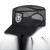 LISM新式保安帽物业门卫执勤帽春夏款网眼可调节男女通用平顶作训 黑色买一一发两顶 可调节 适合头围55-61