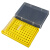 DYQT0.2ml96孔离心管盒ep管盒冰盒pcr管盒八连管盒PCR板架8/12连管盒 黄色(无盖)