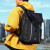 XINCADA双肩包男商务通勤旅行背包男士休闲大容量17英寸电脑包学生书包 黑色