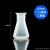 贝傅特 烧瓶 加厚广口塑料三角锥形瓶带刻度烧瓶直口大口摇瓶化学实验室 100ML 
