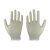 安迪丁腈掌浸18针尼龙劳保手套 防油防水耐酸碱手套 工地机械手套 白色 S 实用装(12双)