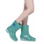 上海牌 559 女士中短筒雨靴加绒防滑耐磨防水舒适PVC户外靴可拆卸棉套内里 天蓝色36码
