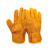 电焊手套牛皮防烫焊工耐磨焊接短款柔软加厚劳保防护工作手套 黄色3双