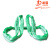 龙霸环形起重吊带环形起重吊带圆形吊车吊树软吊绳 2吨2米（周长）绿色