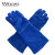 威特仕 10-2054彩蓝色 防火耐磨隔热 电焊烧焊手套 加长袖筒46cm 1副 M