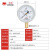 仪表YO-100氧气压力表禁油脱脂气体管道专用 0~60MPa（600公斤）表盘100