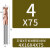 威格55度钨钢键槽铣刀2刃硬质合金平底立铣刀CNC涂层刀具 4*16*4*75