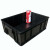 箱大王 Xdc-01  防静电周转箱 黑色塑料收纳箱零件盒  24号620*430*155无盖