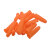 冰禹 BYaf-593 一次性乳胶指套 防滑防护无尘车间手指套 橘色中号 2包 （100个/包）