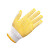 普辛(PUXIN) 点胶点塑手套 劳保手套加厚耐磨防滑涂胶手套工地工作棉纱线手套 黄色点胶手套120付 