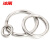 冰禹 不锈钢圈焊接钢环 实心圆环O型环 M4×60（10个）BK-15