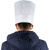 大杨395一次性无纺布加厚厨师帽 20顶/包 23*29cm 80g纤白中方帽 餐厅厨房工作帽 定制
