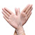 手套加厚一次性pvc防护手套洗碗餐饮烘焙美容劳保一次性手套品食级透明 透明色【L大号】100只