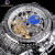 FORSINING富西尼陀飞轮全自动机械表镂空男士手表时尚复古帅气男士机械手表 银带白面