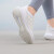 阿迪达斯 （adidas）官方女鞋 24夏季新款运动鞋低帮轻便舒适休闲鞋子网面透气跑步鞋 纯白/织物鞋面/缓震中底 37