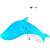 户外led海豚造型灯广场街道公园海洋装饰景观动物灯光节防水亮化 80cm长*灯带款 颜色备注