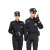 雨林军  保安制服工作服套装男款特训作训安保物业服冬款黑色   冬长套装+标志   单位：套  黑色 170cm 