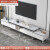 宜造（YIZAO）电视柜落地2024最新款现代轻奢客厅家用伸缩落地电视机柜茶几组合 暖色+白纹理伸缩款（200-270） 自主安装