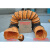 鑫嵘 PVC伸缩风管 多用途环保波纹软管耐高温通风管 橘黄色 内径500mm(10米/条)