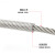 不锈钢包塑钢丝绳包胶塑胶钢丝绳透明带皮钢绞线2/3/4/5/6/8mm 外径1.0mm 1m