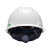 梅思安/MSA V-Gard PE标准型超爱戴帽衬 V型无孔安全帽施工建筑工地劳保男女防撞头盔 白色 1顶装 企业专享