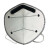 耐呗斯 KP95口罩 工业口罩 防异味防有机气体 头戴式无阀 外置鼻梁 NBS9502CP 50只/盒