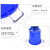 水桶超大号储水用塑料圆桶加厚耐用特大容量手提带盖发酵胶桶垃圾 50L蓝