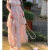 HPFY慵懒风连衣裙小众设计款Catyear猫年 绿仙精灵夏季新款长款假日 粉色 S码（80-100斤）