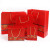 赫思迪格 JG-1112 红色手提纸袋中国风包装袋 竖款 15*7*20cm(5只)