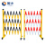 固乡 玻璃钢管式伸缩围栏红白1.2*2米 施工工地管式伸缩围栏绝缘伸缩围栏