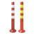 金诗洛（Kimslow）KSL203 警示柱 塑料反光弹力柱 道路隔离柱 交通设施 防撞柱路桩 路障柱(75cm-PU)