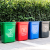 垃圾桶塑料带盖室外垃圾箱大容量商用户外厨房办公室工业加厚Z 40升蓝色有盖