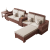 艾薇卡德式黑胡桃木全实木直排沙发冬夏两用小户型实木沙发套房客厅家具 A905茶几