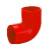 星期十 16弯头（红色） PVC阻燃电工套管线管管件配件电线管接头定制