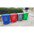 新款40脚踩大号户外厨房可回收其他干湿分类脚踏垃圾桶 *40L红色有害垃圾