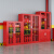圣极光消防柜服装工具放置柜消防队消防柜子可定制G1456双门1.8米高