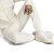 阿迪达斯 （adidas）三叶草运动裤男裤2024春秋款健身裤子透气休闲裤收口小脚裤长裤 IR9878象牙白 XS