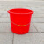 好运马 大号红色水桶塑料桶加厚带盖子手提圆桶清洁桶 无盖款17L（普厚）