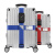 行李箱绑带十字打包带安全固定托运旅游箱子保护束紧加固带捆绑绳 升级款-TSA锁十字黑色