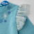 迪士尼（Disney）出口日本千家春秋季纯棉洋气连衣裙女童飞飞袖网纱卡通 浅蓝色 90cm