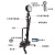 JSLOYDJ GAD503C防爆移动强光灯防汛救灾27WLED应急抢修升降照明灯 ExdIIC 14.8V 1 